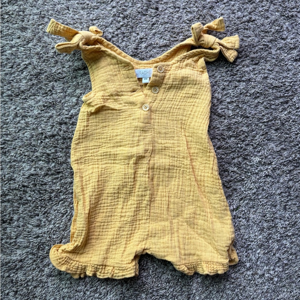 Rachel Zoe Mustard Romper NWOT